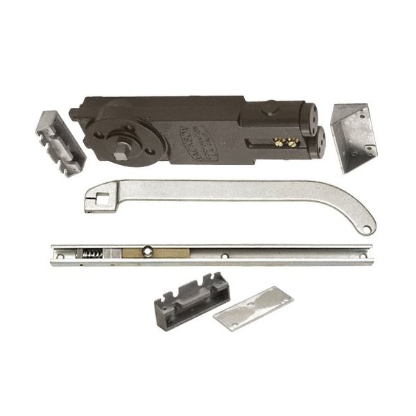 Jackson Aluminum Regular Duty Spring 105DegHold Open Overhead Concealed Closer W/ 'U' Offset Slide-Arm Hard - 21201U62802