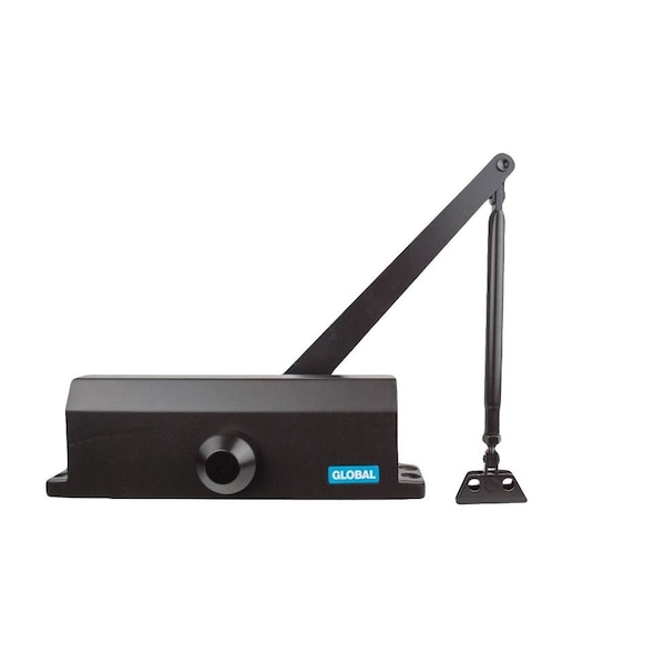 Global Door Controls Commercial Grade 3 Door Closer with Backcheck in Duronodic - Size 3 - TC2203-BC-DU