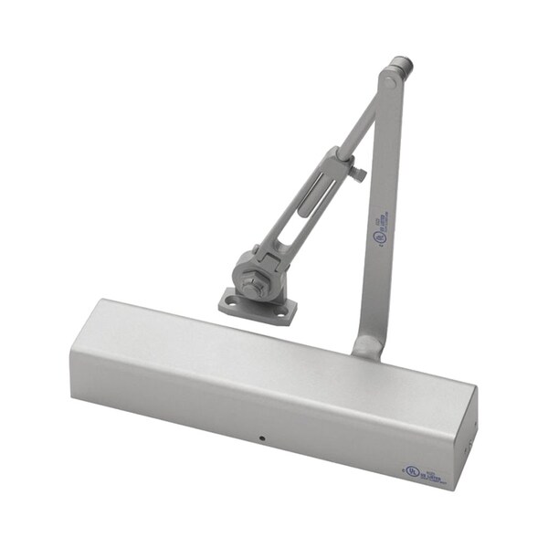 Norton Co Tri-Packed, Hold Open Door Closer, Adjustable Size 1-6, Aluminum Painted - 210 TPH 689
