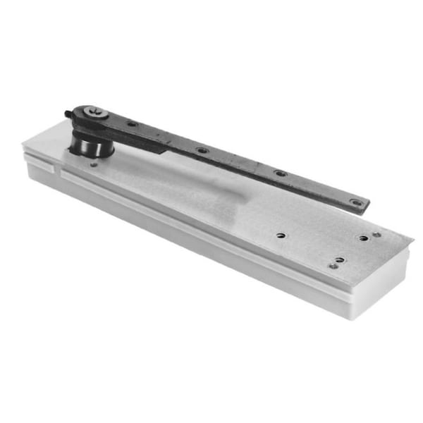 Rixson Left Hand Shallow Depth Sngl Acting Center Hung Floor Closer; Size 3 Automatic Hold Open with Backch - 5013ABC554618LH90