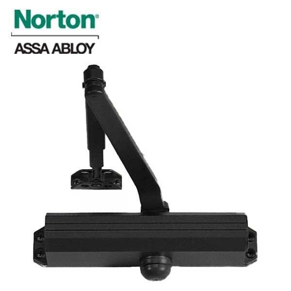 Norton Door Controls Grade 1 Tri Mount Surface Closer, Pull Side, Double Lever Arm Regular, 180 Deg. Swing, Adjustable Si - NOR-1601-693