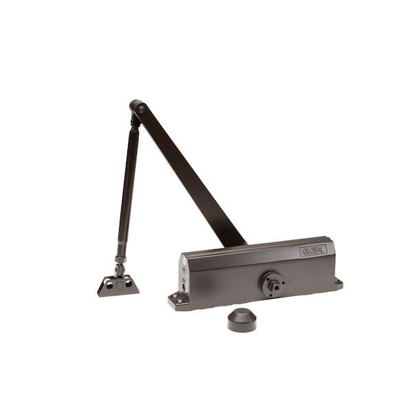 Global Door Controls Commercial Grade 1 Door Closer in Duronodic with Backcheck - Size 3 - TC203-BC-DU