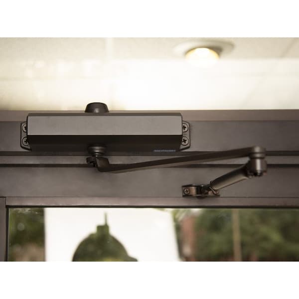 Global Door Controls Commercial ADA Grade 1 Door Closer in Duronodic with Adjustable Spring Tension - Sizes 1-4 - TC2201ADA-DU