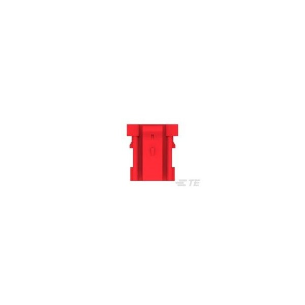Te Connectivity Board Connector, 2 Contact(S), 1 Row(S), Male, Solder Terminal, Red Insulator, Plug - 1-1376477-2