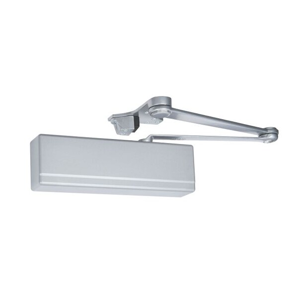 Sargent Heavy Duty Parallel Arm Powerglide Door Closer with Compression Stop Sprayed Aluminum Enamel - 351CPSEN