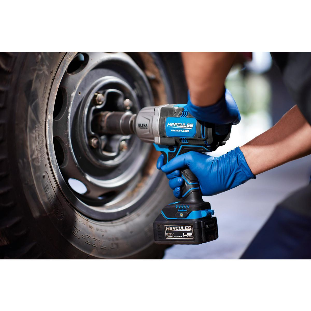 Llave de impacto Hercules 20V sin escobillas inalámbrica de 1/2 pulgadas de torque ultra con anillo de fricción - Solo la herramienta - 58887