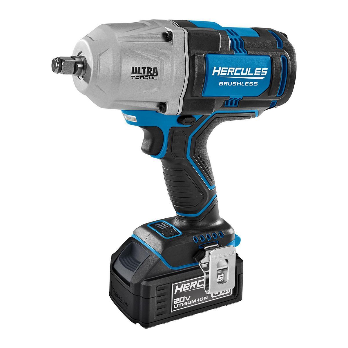 Llave de impacto Hercules 20V sin escobillas inalámbrica de 1/2 pulgadas de torque ultra con anillo de fricción - Solo la herramienta - 58887