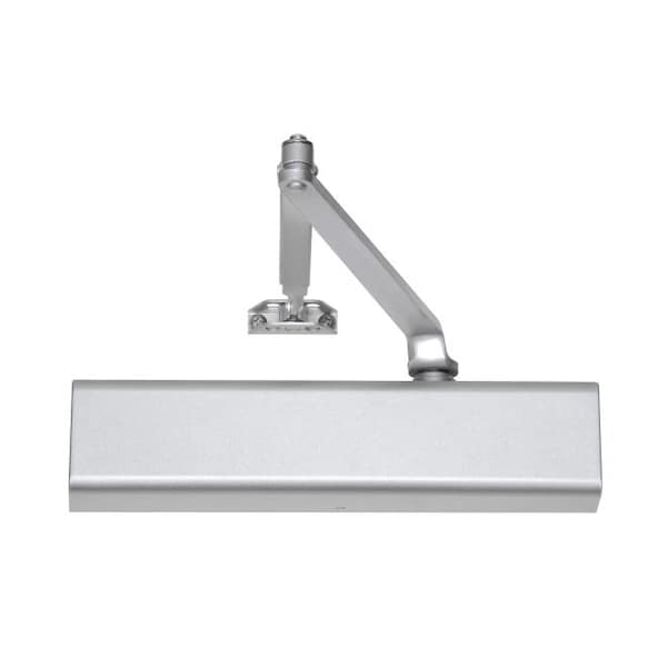 Norton Door Controls 210TPN689 Adjustable Light Duty Surface Mounted Tri Pack Door Closer with Sex Nuts Aluminum - 210TPN689