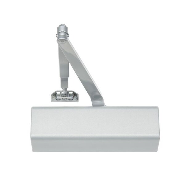 Norton Door Controls Size 3 Medium Duty Surface Mounted Back Check Door Closer with Sex Nuts and Cover Aluminum - 1603BC689COV