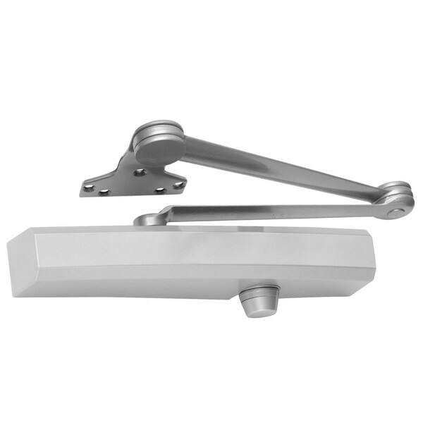 Lcn Grade 1 Cast Aluminum Surface Mount Closer, Extra Duty Double Lever Arm, Aluminum Painted Finish - 1450-EDA AL