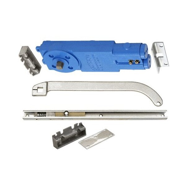 Jackson Satin Aluminum Adjustable Spring Power Multi Size 105DegNo Hold Open Overhead Concealed Closer W/ - 21201S62817