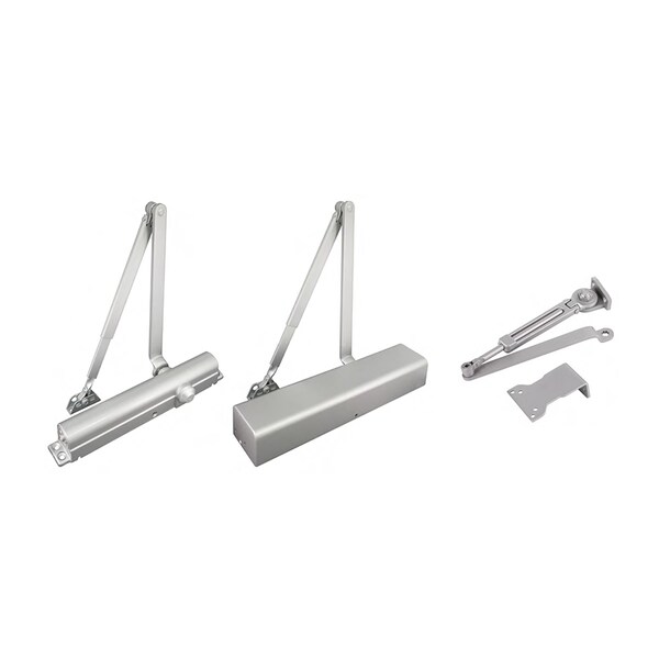 Inox Door Closer Grade 1 Friction Hold-Open Full Cvr Aluminum - DC8516HO-AL
