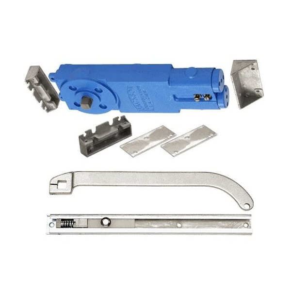 Jackson Satin Aluminum Adjustable Spring Power Multi Size 105DegNo Hold Open Overhead Concealed Closer W/ - 21201P62817