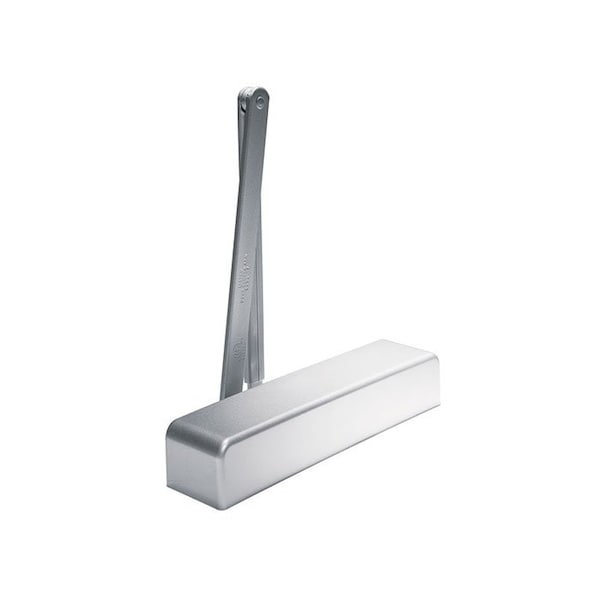 Dorma Door Closer, Aluminum Painted, Super Parallel Arm, Adjustable Size 1-6, Full Plastic Cover - 8916-SPA-FC-SN1-689