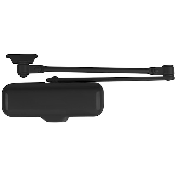 Conservatorio Hydraulic Steel Door Closer, Matte Black - CO2189465