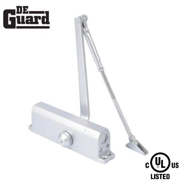 Deguard Hydraulic Door Closer Back Check With P.A Bracket Grade1- Satin Nickel (4) - DDC1604-BC-SN
