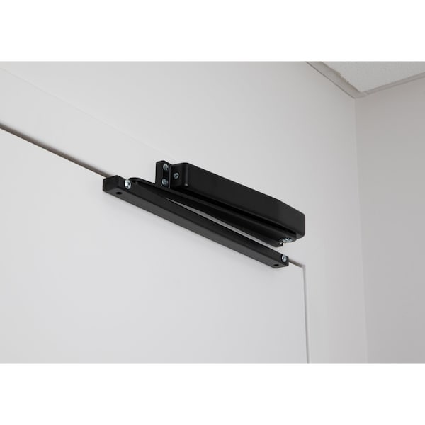 Global Door Controls Residential Hold Open Mini Door Closer in Black - TC901-HO-BK