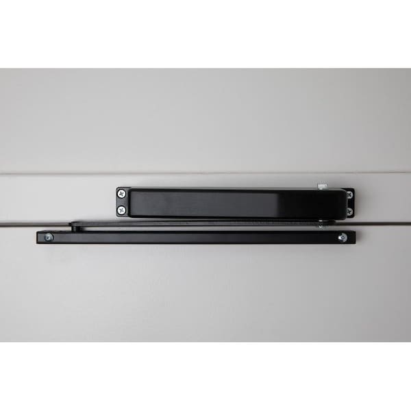 Global Door Controls Residential Hold Open Mini Door Closer in Black - TC901-HO-BK