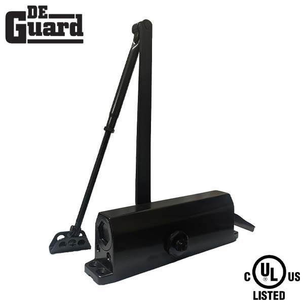 Deguard Hydraulic Door Closer Back Check Grade1- Black (1-6) - DDC1500-BC-DU