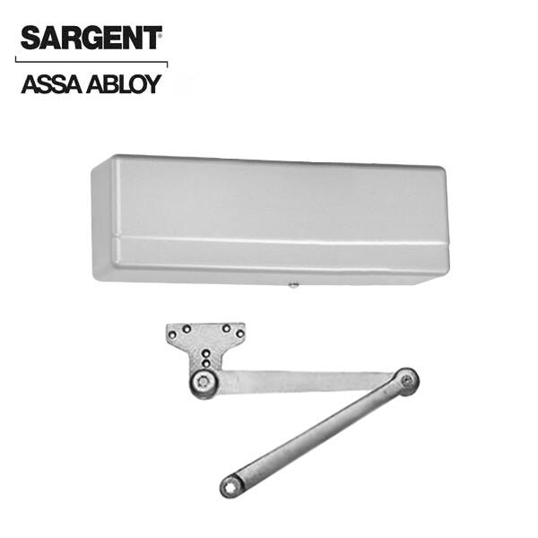 Sargent 281 Series Surface Mechanical Closer Heavy Duty Parallel Arm Sprayed Aluminum Enamel Finish - SRG-281-P10-EN