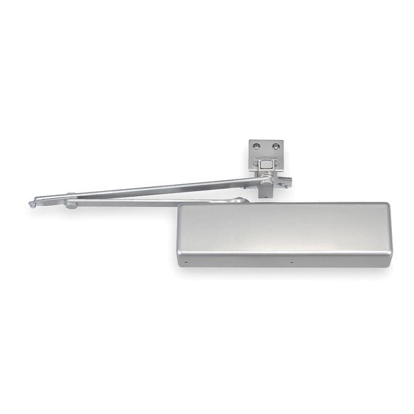 Norton Door Controls Manual, Hydraulic, Norton 7570, Door Closer, Heavy Duty Interior and Exterior, Gray - UNI7570 X 689 X LH