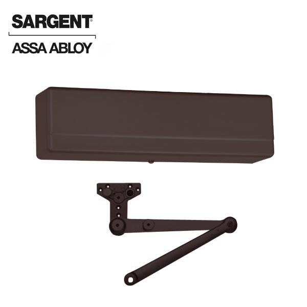 Sargent 1431 Series Surface Mechanical Closer Heavy Duty with Hold Open Arm with Parallel Stop Dark Oxidized - SRG-1431-PSH-10BE