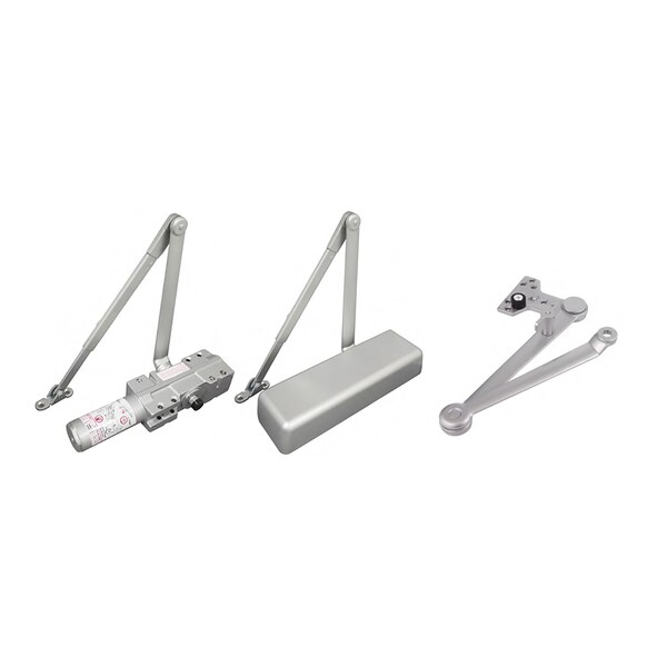 Inox Door Closer Grade 1 Hvy Duty Parallel Hold-Open Cush Arm Full Cvr Alum - DC9016HCUSH-AL