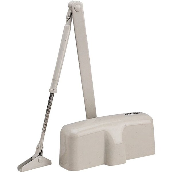 Prosource Door Closer, Automatic, Aluminum, Ivory, 100 lb, 150 x 19 mm Mounting Hole Distance - C102-BH-SA-IV