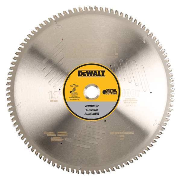 Dewalt 14" 100T Aluminum Cutting Saw Blade 1" Arbor - DWA7889