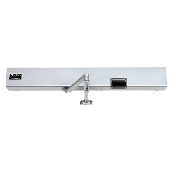 Norton Door Controls Manual, Hydraulic, Norton 7100SZ, Door Closer, Heavy Duty Interior and Exterior, Gray - 7123SZ X LH X 120VAC X 689