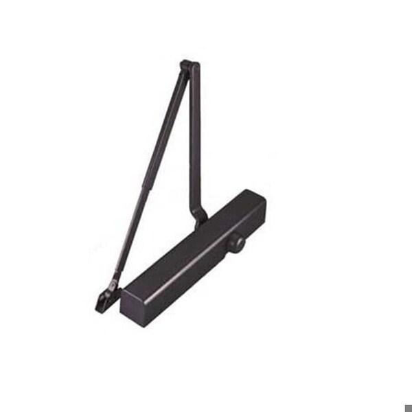 Orca Hardware Spring Size Adjustable 1-6, Slim Cover, Hold Open Arm with Parallel Arm Bracket, DURO Dark Bronze P - BHDC2011HO/PA-DURO