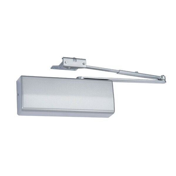 Corbin Russwin Grade 1 Surface Door Closer, Parallel Arm Spring Stop, Non-Handed, Aluminum Painted - DC8210 A11 W33 689