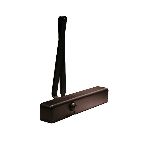 Dorma Door Closer, Dark Bronze Painted, Flat Arm Non-Hold Open Arm, Adjustable Size 1-6, Full Plastic - 8616-AF86P-FC-SNB1-695