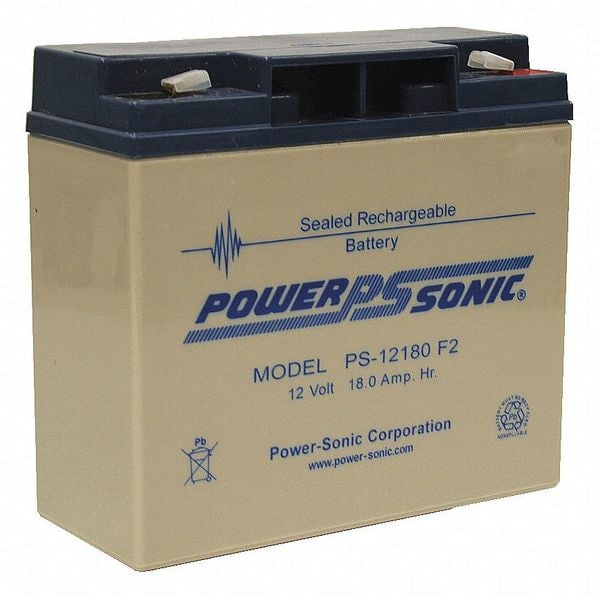 Hubbell Gai-Tronics Battery, 18 Ah, 7/18 In. W - 40201-008