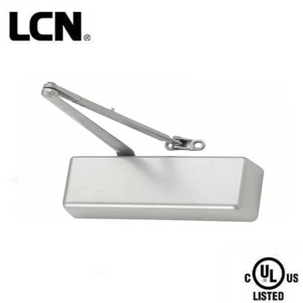 Lcn 4010 SERIES SURFACE CLOSER Regular Arm ADJUSTABLE SIZE 1-5 Aluminum Right Hand - LCN-4011-REG-RH-AL