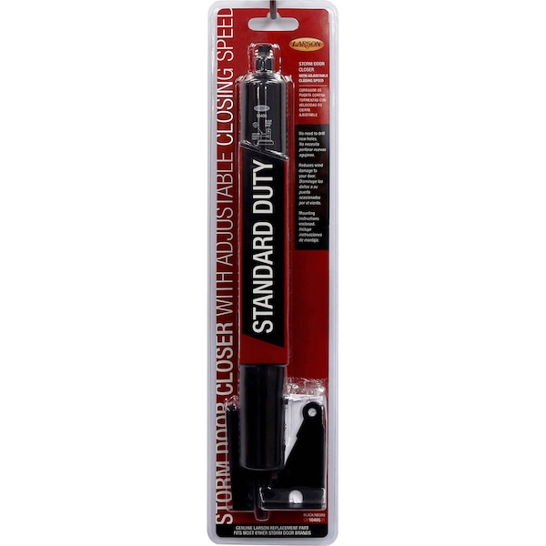 Larson Larson Standard Duty Black Aluminum Pneumatic Door Closer - CH1040501