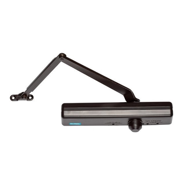 Global Door Controls Slimline Heavy Duty Commercial Grade 1 Door Closer in Duronodic - Sizes 1-6 - TC4361-DU