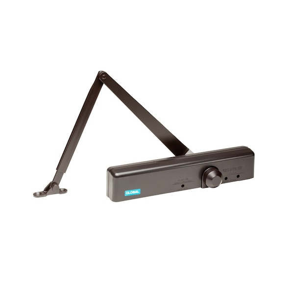 Global Door Controls Slimline Heavy Duty Commercial Grade 1 Door Closer in Duronodic - Sizes 1-6 - TC4361-DU