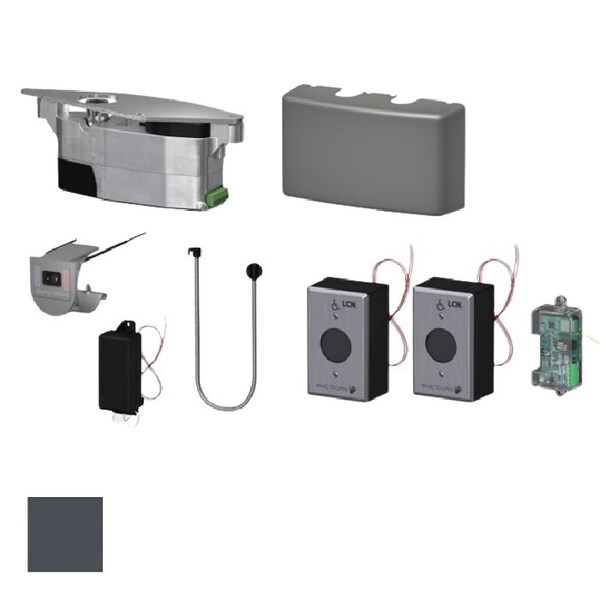 Lcn Module and Touchless Battery-Powered RF Actuator Kit, 2 Single Gang Face Plates and Transmitters, 2 - 6440-2210-DKBRZ