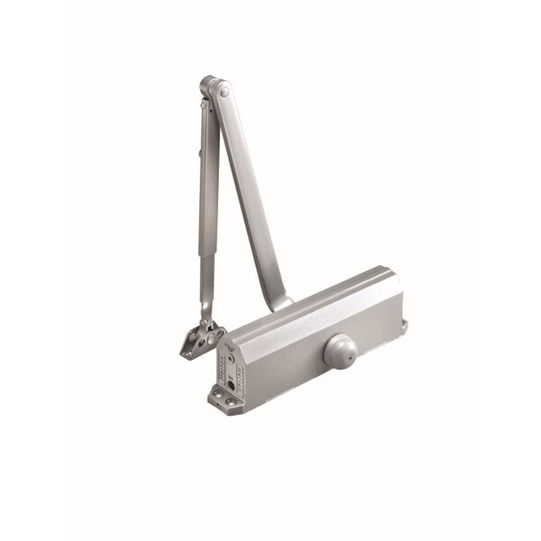 Norton Door Controls 1601696 Adjustable Medium Duty Surface Mounted Door Closer with Sex Nuts Gold - 1601696