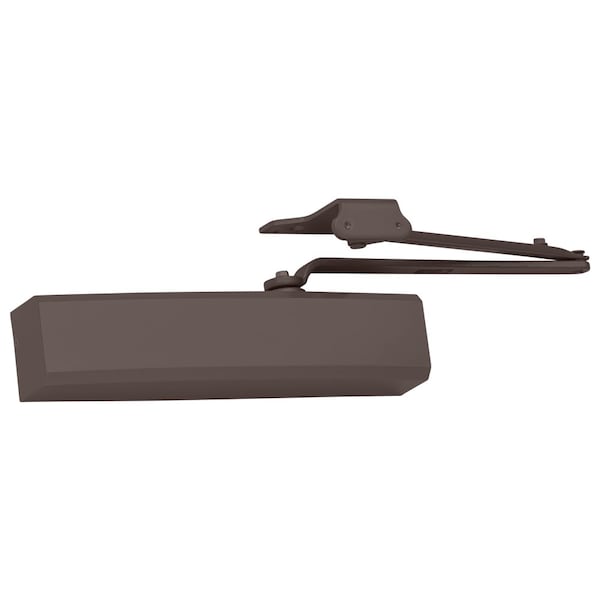Lcn Grade 1 Cast Aluminum Surface Mount Closer, Double Lever with Parallel Bracket, Dark Bronze Painted - 1450-RW/PA DKBRZ FC