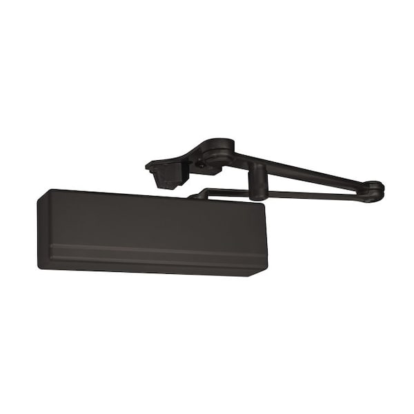 Sargent Hvy Dty Parallel Arm Powerglide Hold Open Door Closer with Compression Stop Sprayed Bronze Enamel - 351CPSHEB
