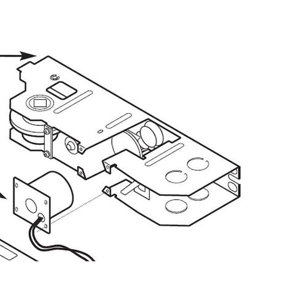 Rixson 550101ALUM 24V AC / DC Holder Assembly Aluminum - 550101ALUM