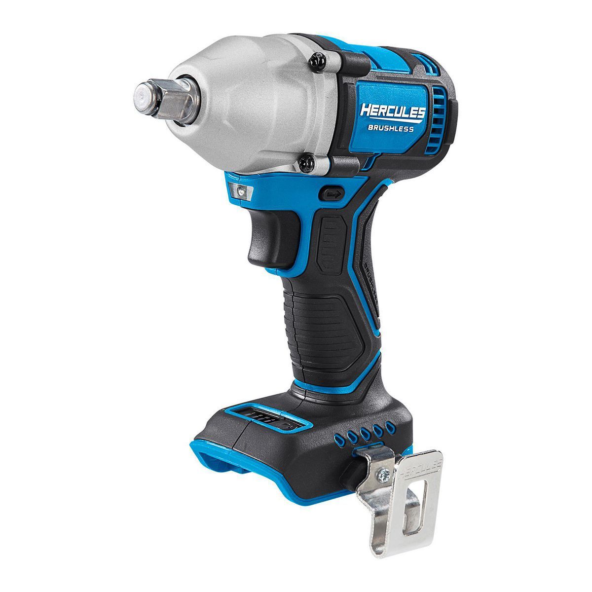 Llave de impacto inalámbrica compacta Hercules 20V sin escobillas de 1/2 pulgadas con anillo de fricción, 4 modos - Herramienta solamente - 59427