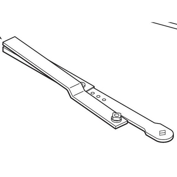 Rixson 550120KALUM Smok-Chek V Pull Side Arm Aluminum - 550120KALUM