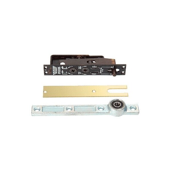 Jackson Heavy-Duty Adjustable Center-Hung Walking Beam Type Top Pivot W/ Polished Brass Cover Plate - J580PB