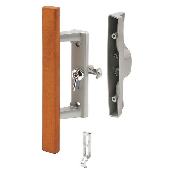 Primeline Tools Patio Door Internal Style door Handle, Gray, For 1-3/4 in. Thick Doors (Single Pack) - C 1258