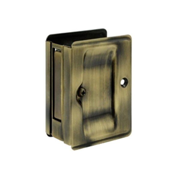 Dendesigns 3.25 x 2.25 in. Passage Heavy Duty Adjustable Pocket Lock, Antique - DE2667257