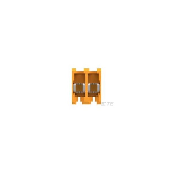 Te Connectivity Board Connector, 2 Contact(S), 1 Row(S), Female, 0.156 Inch Pitch, Idc Terminal, Locking, Orange - 3-640599-2