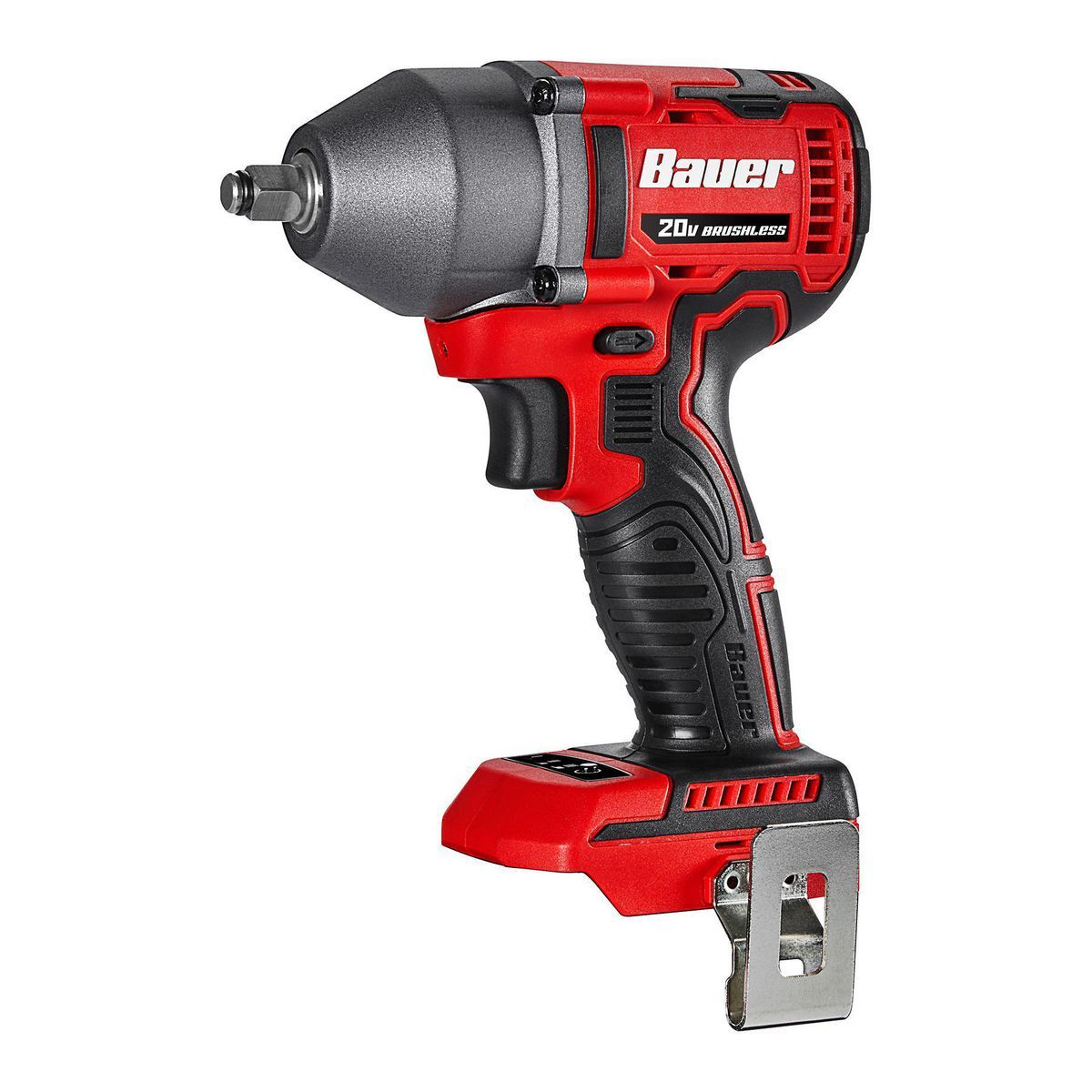 Llave de impacto inalámbrica sin escobillas de 20V Bauer de 3/8 pulgadas y 3 velocidades, solo herramienta - 58446